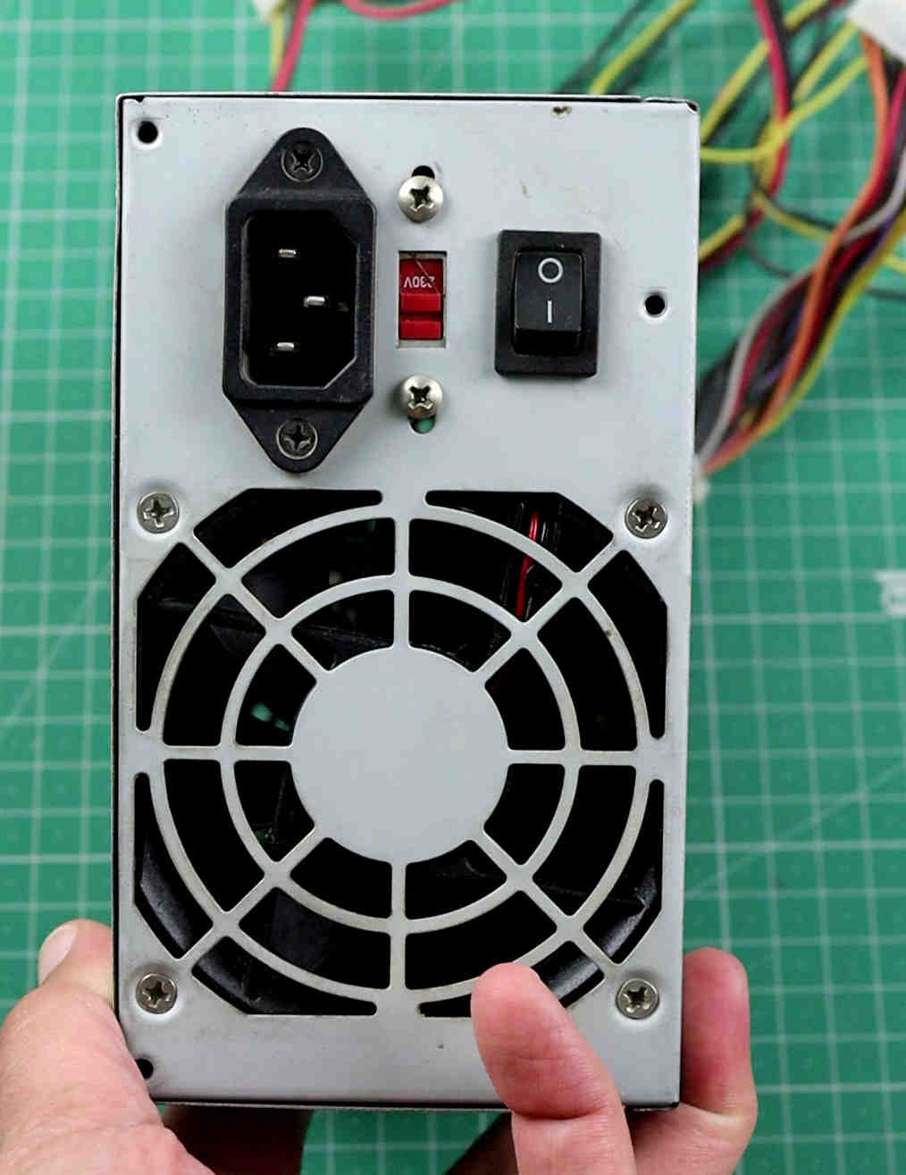 power supply front view